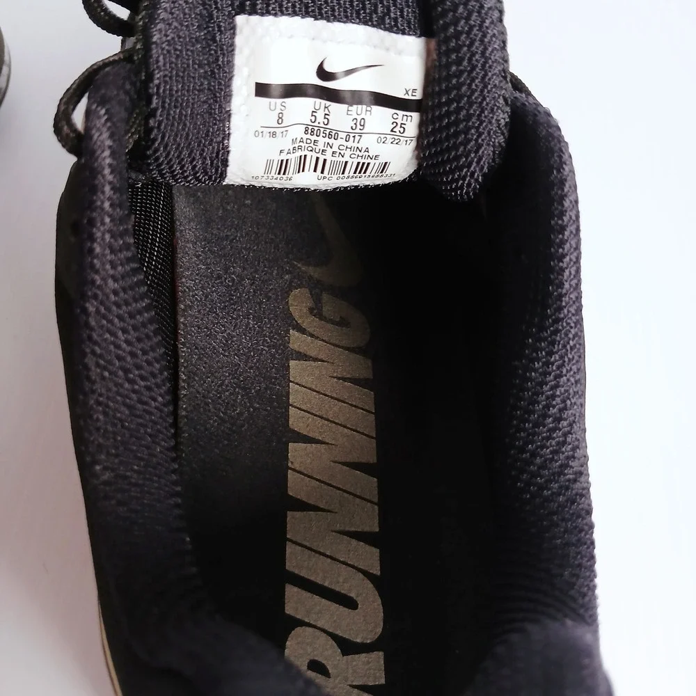 Nike Air Zoom Pegasus 34 Womens Black Gold Running Shoes Size 8